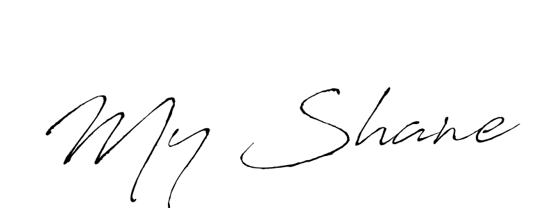 The best way (Antro_Vectra) to make a short signature is to pick only two or three words in your name. The name My Shane include a total of six letters. For converting this name. My Shane signature style 6 images and pictures png