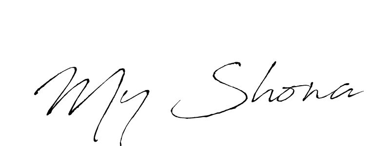 Create a beautiful signature design for name My Shona. With this signature (Antro_Vectra) fonts, you can make a handwritten signature for free. My Shona signature style 6 images and pictures png