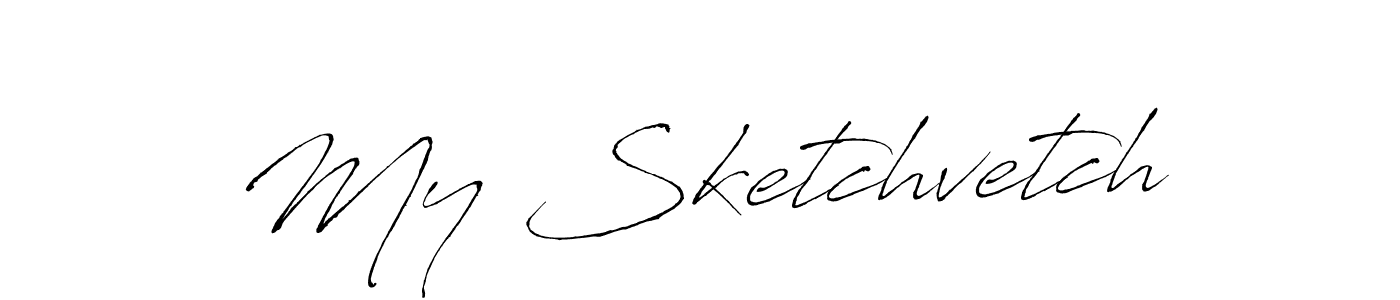 You should practise on your own different ways (Antro_Vectra) to write your name (My Sketchvetch) in signature. don't let someone else do it for you. My Sketchvetch signature style 6 images and pictures png