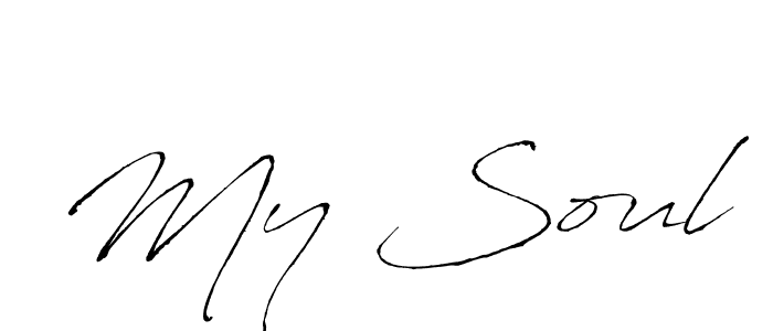 My Soul stylish signature style. Best Handwritten Sign (Antro_Vectra) for my name. Handwritten Signature Collection Ideas for my name My Soul. My Soul signature style 6 images and pictures png