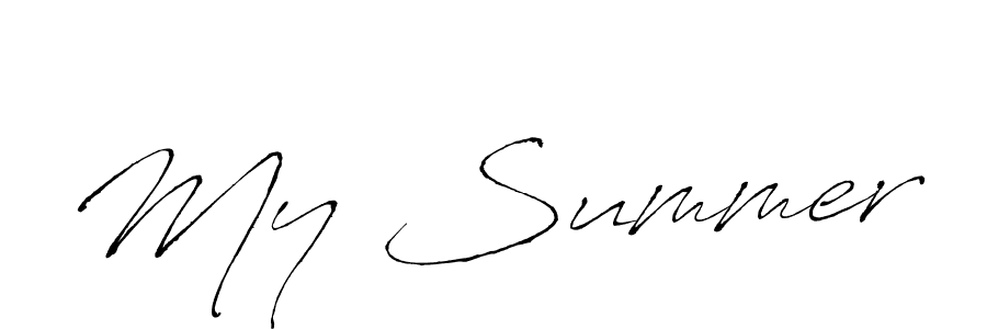 Also we have My Summer name is the best signature style. Create professional handwritten signature collection using Antro_Vectra autograph style. My Summer signature style 6 images and pictures png