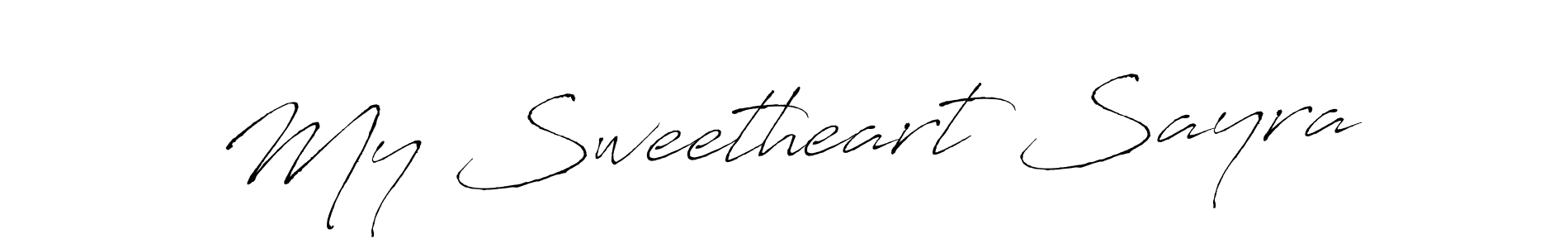 How to make My Sweetheart Sayra signature? Antro_Vectra is a professional autograph style. Create handwritten signature for My Sweetheart Sayra name. My Sweetheart Sayra signature style 6 images and pictures png