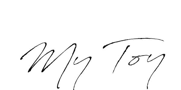 You should practise on your own different ways (Antro_Vectra) to write your name (My Toy) in signature. don't let someone else do it for you. My Toy signature style 6 images and pictures png