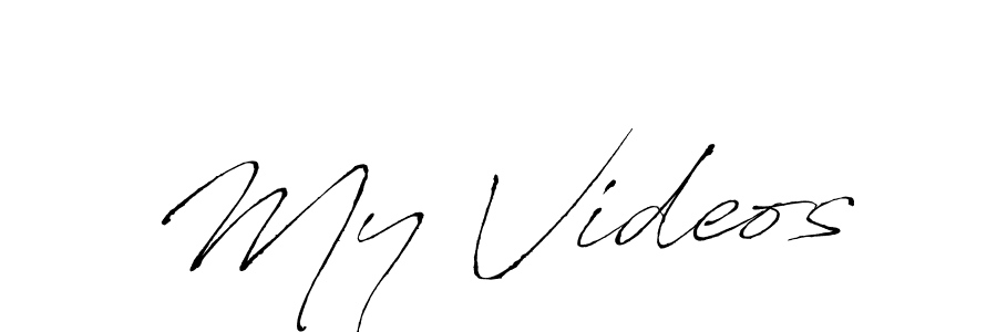 Similarly Antro_Vectra is the best handwritten signature design. Signature creator online .You can use it as an online autograph creator for name My Videos. My Videos signature style 6 images and pictures png
