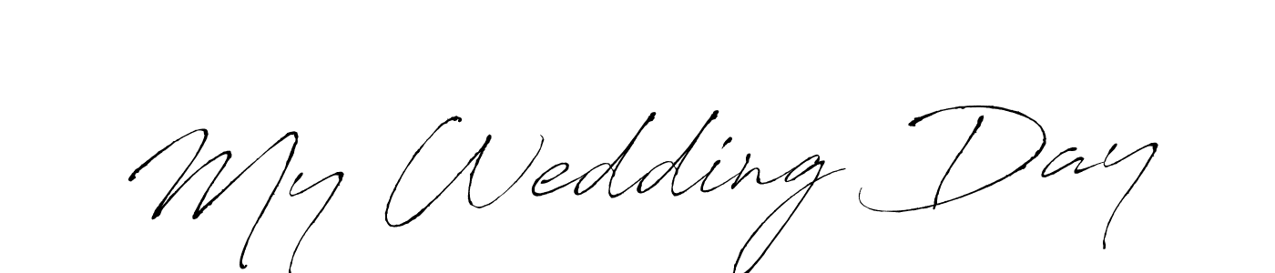 You should practise on your own different ways (Antro_Vectra) to write your name (My Wedding Day) in signature. don't let someone else do it for you. My Wedding Day signature style 6 images and pictures png