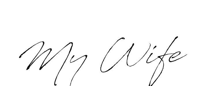 Here are the top 10 professional signature styles for the name My Wife. These are the best autograph styles you can use for your name. My Wife signature style 6 images and pictures png