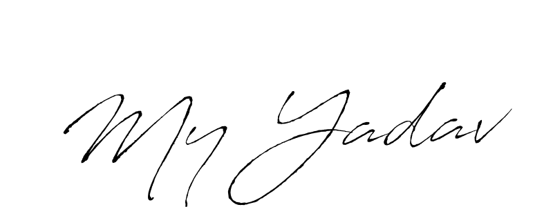 How to make My Yadav name signature. Use Antro_Vectra style for creating short signs online. This is the latest handwritten sign. My Yadav signature style 6 images and pictures png