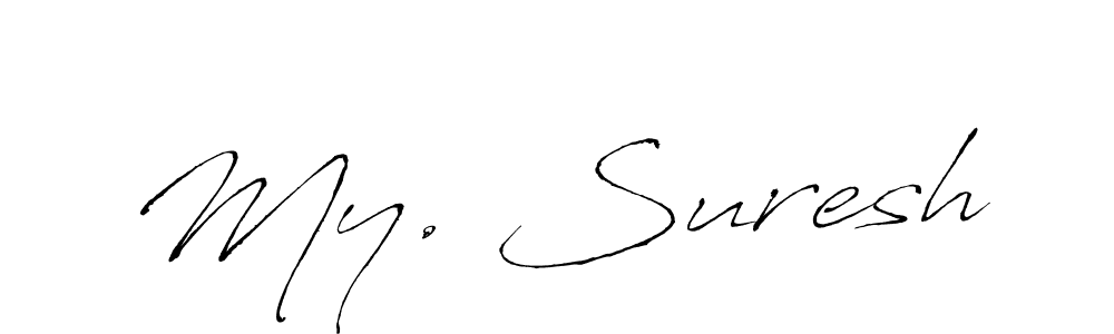 Use a signature maker to create a handwritten signature online. With this signature software, you can design (Antro_Vectra) your own signature for name My. Suresh. My. Suresh signature style 6 images and pictures png