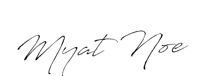 The best way (Antro_Vectra) to make a short signature is to pick only two or three words in your name. The name Myat Noe include a total of six letters. For converting this name. Myat Noe signature style 6 images and pictures png