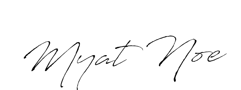 The best way (Antro_Vectra) to make a short signature is to pick only two or three words in your name. The name Myat Noe include a total of six letters. For converting this name. Myat Noe signature style 6 images and pictures png