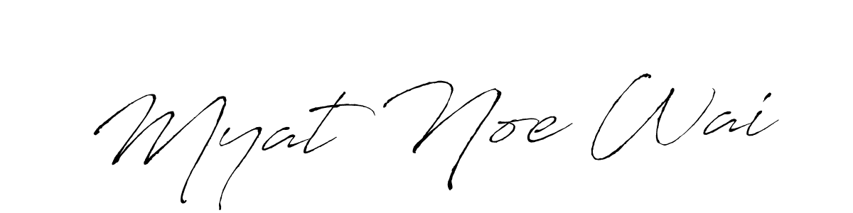 You can use this online signature creator to create a handwritten signature for the name Myat Noe Wai. This is the best online autograph maker. Myat Noe Wai signature style 6 images and pictures png