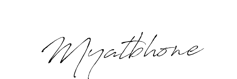 How to make Myatbhone signature? Antro_Vectra is a professional autograph style. Create handwritten signature for Myatbhone name. Myatbhone signature style 6 images and pictures png