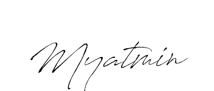 Design your own signature with our free online signature maker. With this signature software, you can create a handwritten (Antro_Vectra) signature for name Myatmin. Myatmin signature style 6 images and pictures png