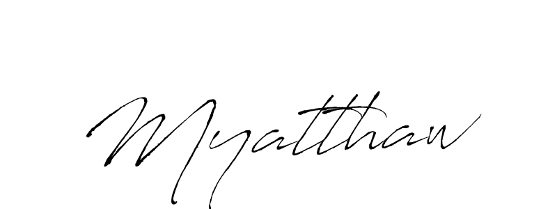 Make a beautiful signature design for name Myatthaw. With this signature (Antro_Vectra) style, you can create a handwritten signature for free. Myatthaw signature style 6 images and pictures png