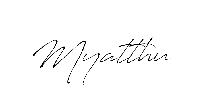 Use a signature maker to create a handwritten signature online. With this signature software, you can design (Antro_Vectra) your own signature for name Myatthu. Myatthu signature style 6 images and pictures png