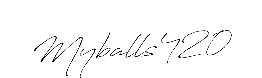 How to Draw Myballs420 signature style? Antro_Vectra is a latest design signature styles for name Myballs420. Myballs420 signature style 6 images and pictures png