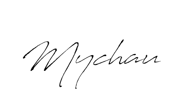 The best way (Antro_Vectra) to make a short signature is to pick only two or three words in your name. The name Mychau include a total of six letters. For converting this name. Mychau signature style 6 images and pictures png