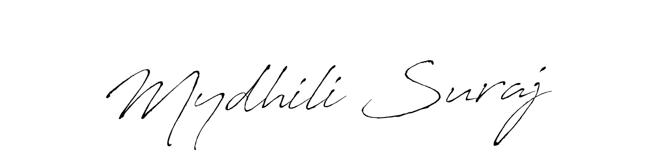 Use a signature maker to create a handwritten signature online. With this signature software, you can design (Antro_Vectra) your own signature for name Mydhili Suraj. Mydhili Suraj signature style 6 images and pictures png