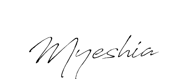 if you are searching for the best signature style for your name Myeshia. so please give up your signature search. here we have designed multiple signature styles  using Antro_Vectra. Myeshia signature style 6 images and pictures png