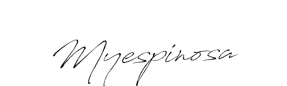 Use a signature maker to create a handwritten signature online. With this signature software, you can design (Antro_Vectra) your own signature for name Myespinosa. Myespinosa signature style 6 images and pictures png