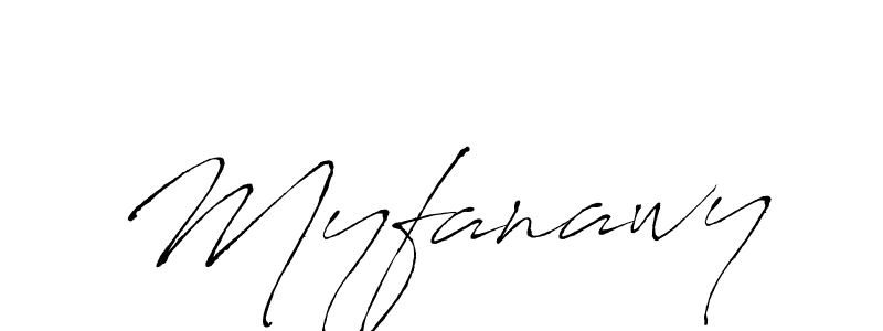 Create a beautiful signature design for name Myfanawy. With this signature (Antro_Vectra) fonts, you can make a handwritten signature for free. Myfanawy signature style 6 images and pictures png