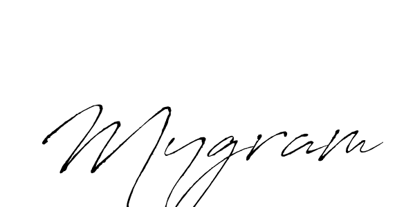 It looks lik you need a new signature style for name Mygram. Design unique handwritten (Antro_Vectra) signature with our free signature maker in just a few clicks. Mygram signature style 6 images and pictures png