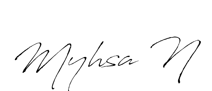 Make a beautiful signature design for name Myhsa N. Use this online signature maker to create a handwritten signature for free. Myhsa N signature style 6 images and pictures png