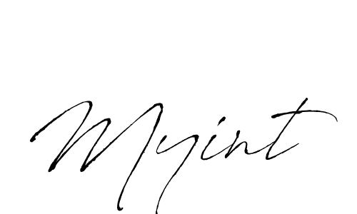 How to make Myint signature? Antro_Vectra is a professional autograph style. Create handwritten signature for Myint name. Myint signature style 6 images and pictures png