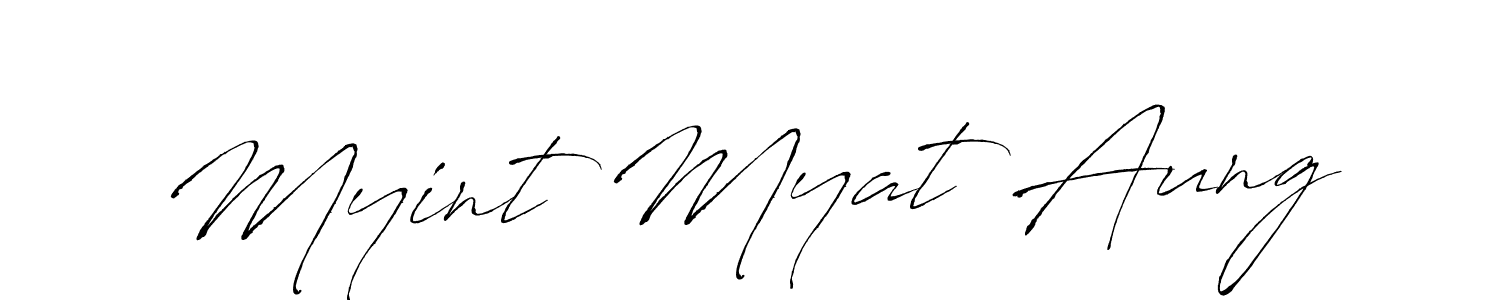 Also You can easily find your signature by using the search form. We will create Myint Myat Aung name handwritten signature images for you free of cost using Antro_Vectra sign style. Myint Myat Aung signature style 6 images and pictures png