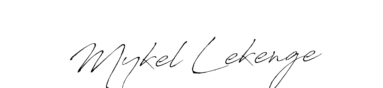 How to make Mykel Lekenge signature? Antro_Vectra is a professional autograph style. Create handwritten signature for Mykel Lekenge name. Mykel Lekenge signature style 6 images and pictures png
