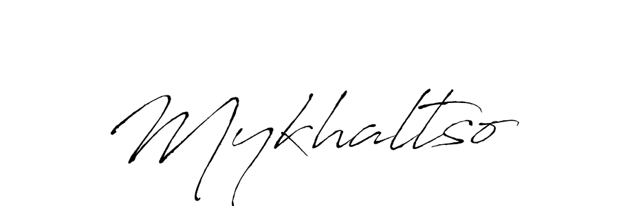 Also we have Mykhaltso name is the best signature style. Create professional handwritten signature collection using Antro_Vectra autograph style. Mykhaltso signature style 6 images and pictures png