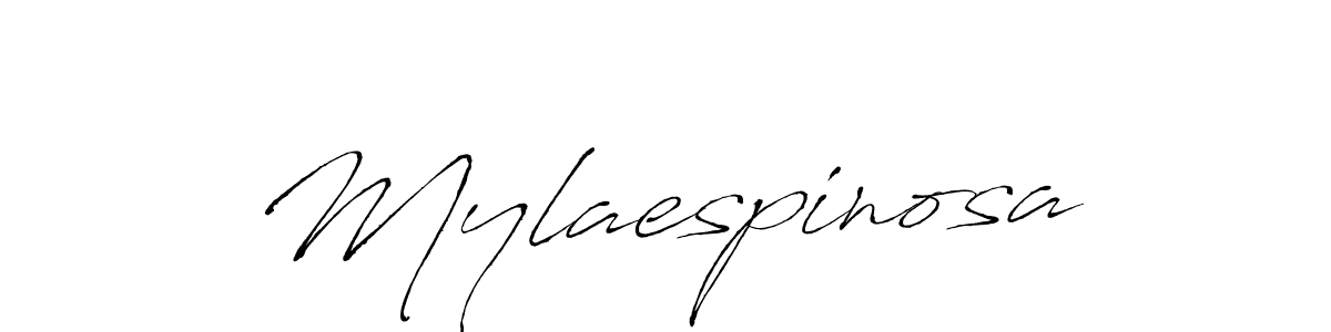 Design your own signature with our free online signature maker. With this signature software, you can create a handwritten (Antro_Vectra) signature for name Mylaespinosa. Mylaespinosa signature style 6 images and pictures png