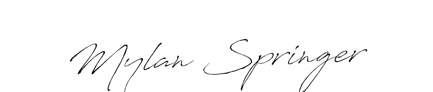 Also You can easily find your signature by using the search form. We will create Mylan Springer name handwritten signature images for you free of cost using Antro_Vectra sign style. Mylan Springer signature style 6 images and pictures png