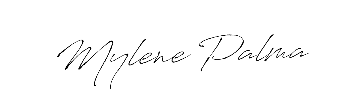How to make Mylene Palma signature? Antro_Vectra is a professional autograph style. Create handwritten signature for Mylene Palma name. Mylene Palma signature style 6 images and pictures png
