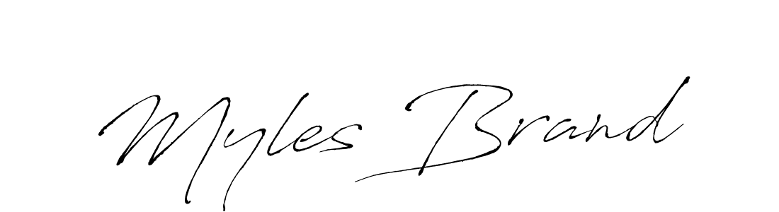 You should practise on your own different ways (Antro_Vectra) to write your name (Myles Brand) in signature. don't let someone else do it for you. Myles Brand signature style 6 images and pictures png