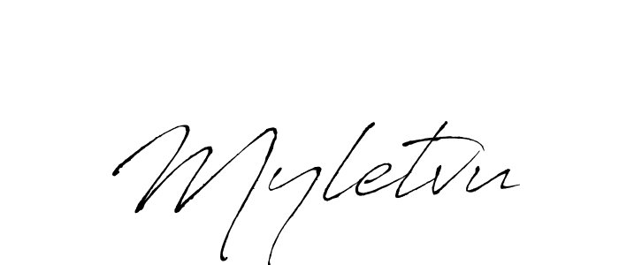 Use a signature maker to create a handwritten signature online. With this signature software, you can design (Antro_Vectra) your own signature for name Myletvu. Myletvu signature style 6 images and pictures png