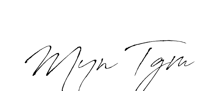 How to make Myn Tgm name signature. Use Antro_Vectra style for creating short signs online. This is the latest handwritten sign. Myn Tgm signature style 6 images and pictures png