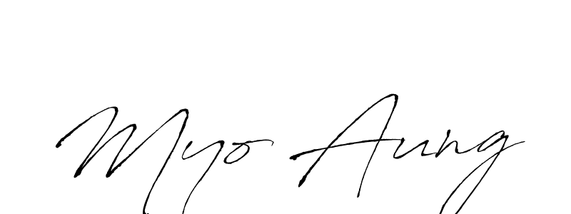 How to make Myo Aung name signature. Use Antro_Vectra style for creating short signs online. This is the latest handwritten sign. Myo Aung signature style 6 images and pictures png