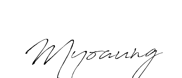 You should practise on your own different ways (Antro_Vectra) to write your name (Myoaung) in signature. don't let someone else do it for you. Myoaung signature style 6 images and pictures png