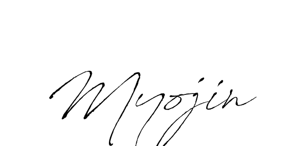 Myojin stylish signature style. Best Handwritten Sign (Antro_Vectra) for my name. Handwritten Signature Collection Ideas for my name Myojin. Myojin signature style 6 images and pictures png