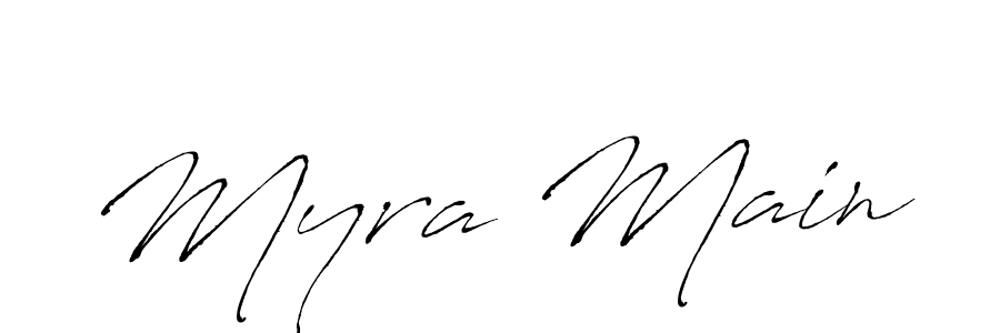 How to make Myra Main signature? Antro_Vectra is a professional autograph style. Create handwritten signature for Myra Main name. Myra Main signature style 6 images and pictures png