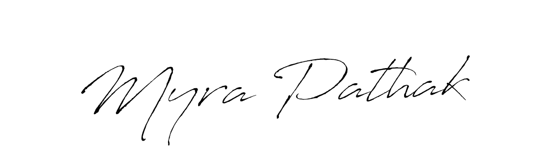 Myra Pathak stylish signature style. Best Handwritten Sign (Antro_Vectra) for my name. Handwritten Signature Collection Ideas for my name Myra Pathak. Myra Pathak signature style 6 images and pictures png