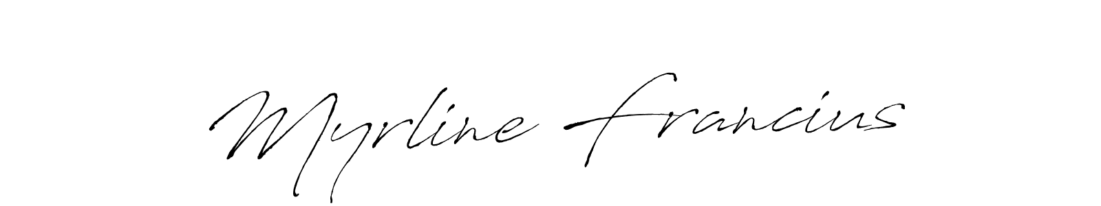 Best and Professional Signature Style for Myrline Francius. Antro_Vectra Best Signature Style Collection. Myrline Francius signature style 6 images and pictures png