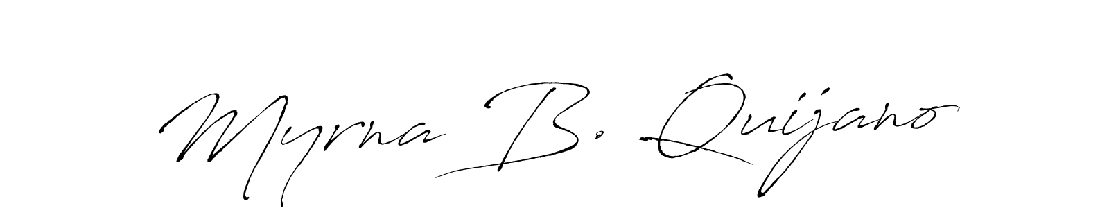 This is the best signature style for the Myrna B. Quijano name. Also you like these signature font (Antro_Vectra). Mix name signature. Myrna B. Quijano signature style 6 images and pictures png