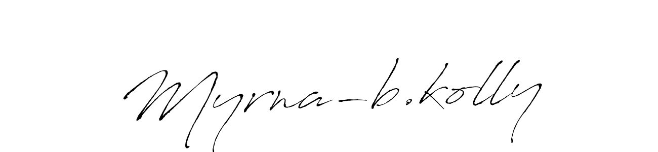 Make a beautiful signature design for name Myrna-b.kolly. With this signature (Antro_Vectra) style, you can create a handwritten signature for free. Myrna-b.kolly signature style 6 images and pictures png