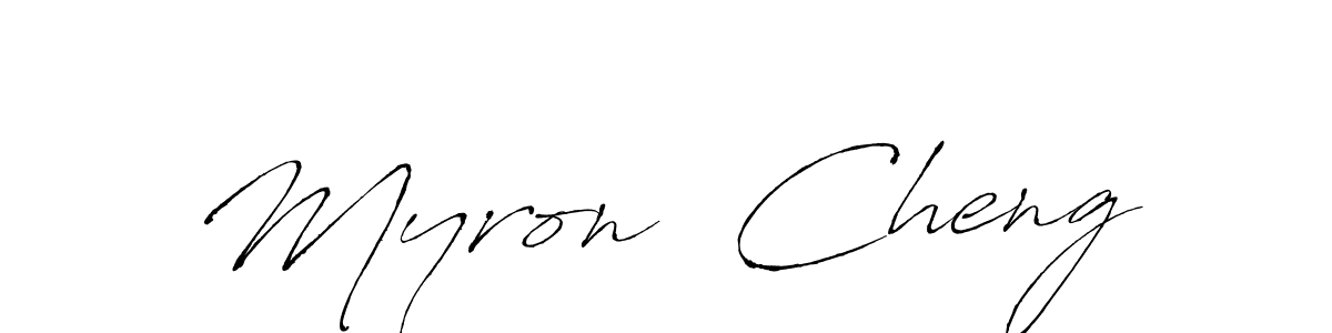 Make a beautiful signature design for name Myron  Cheng. Use this online signature maker to create a handwritten signature for free. Myron  Cheng signature style 6 images and pictures png