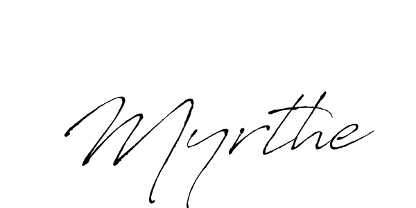 Design your own signature with our free online signature maker. With this signature software, you can create a handwritten (Antro_Vectra) signature for name Myrthe. Myrthe signature style 6 images and pictures png