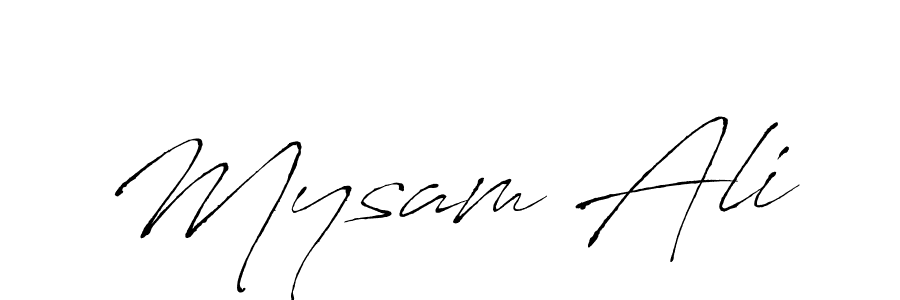 Antro_Vectra is a professional signature style that is perfect for those who want to add a touch of class to their signature. It is also a great choice for those who want to make their signature more unique. Get Mysam Ali name to fancy signature for free. Mysam Ali signature style 6 images and pictures png