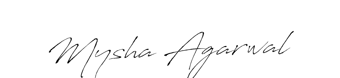Also You can easily find your signature by using the search form. We will create Mysha Agarwal name handwritten signature images for you free of cost using Antro_Vectra sign style. Mysha Agarwal signature style 6 images and pictures png
