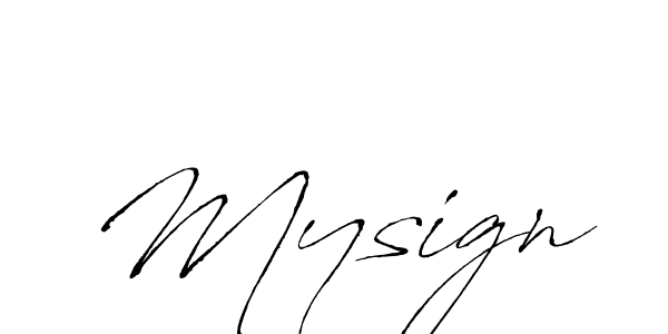 Antro_Vectra is a professional signature style that is perfect for those who want to add a touch of class to their signature. It is also a great choice for those who want to make their signature more unique. Get Mysign name to fancy signature for free. Mysign signature style 6 images and pictures png